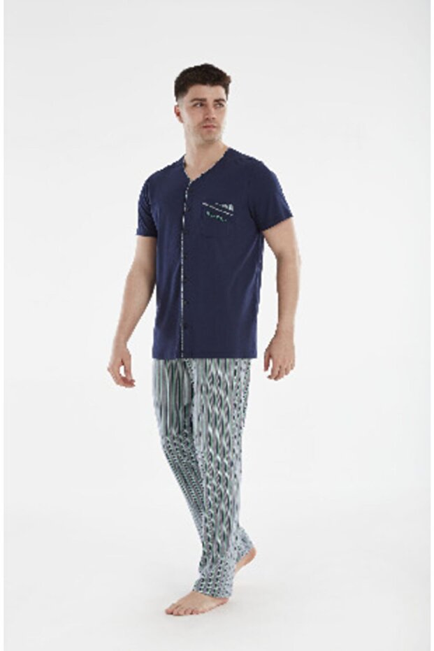 Erkek Pijama Takımı - 10381 - 1