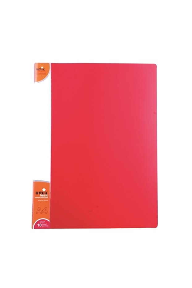 Set of 10 Red Presentation Files - A4, N:U1141P-Ki