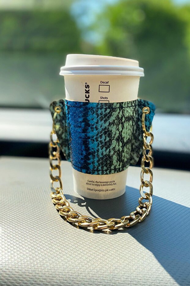 Women's Colorful Special Series Leather Coffee Cup Holder