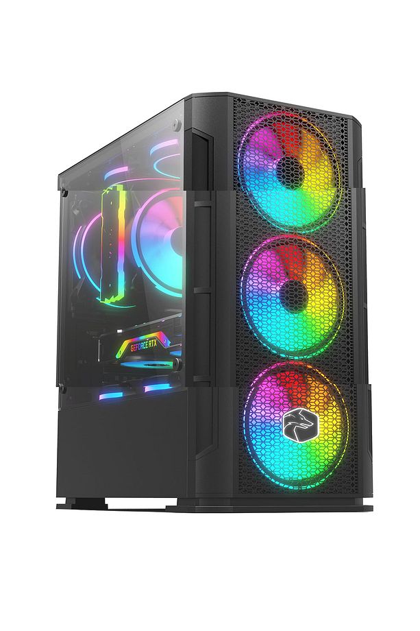 Afx90 Ryzen 5-3600 32GB DDR4 Ram 256GB SSD + 1TB HDD GTX1050Ti 27" Curved Oyuncu Masaüstü Bilgisayar - 4