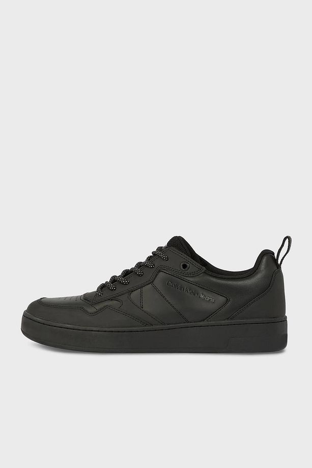Logolu Deri Sneaker Ayakkabı - 3