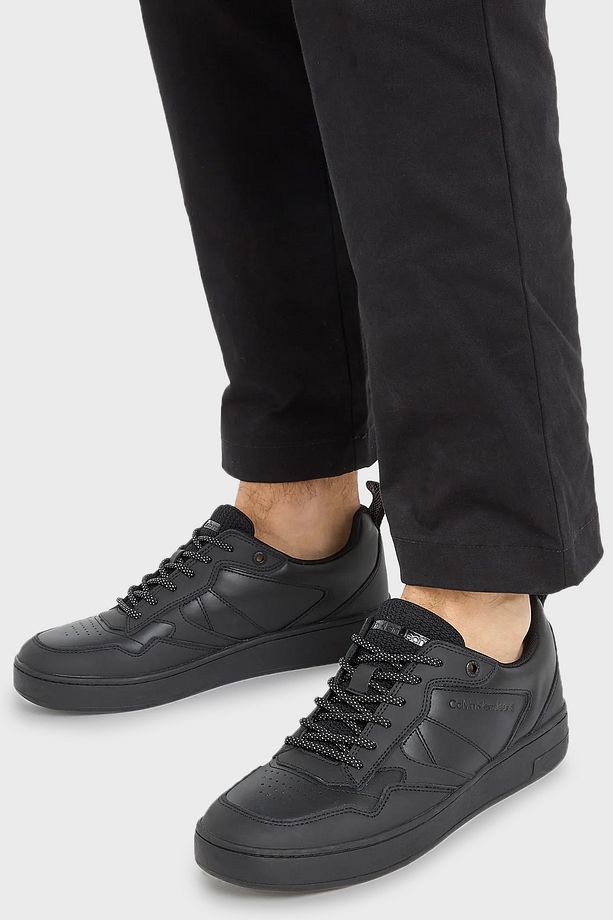 Logolu Deri Sneaker Ayakkabı - 2