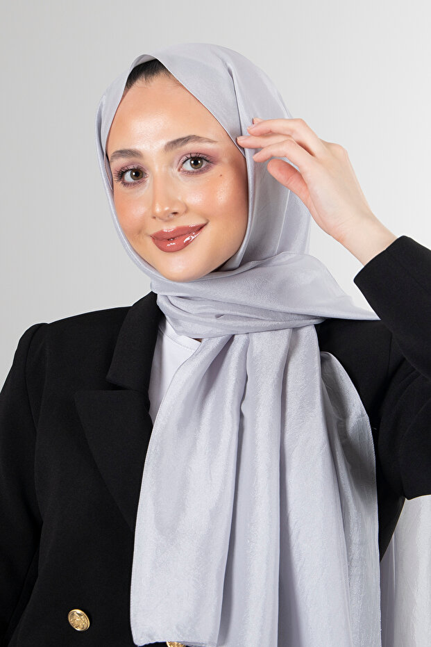Gray Brisa Voile Shawl