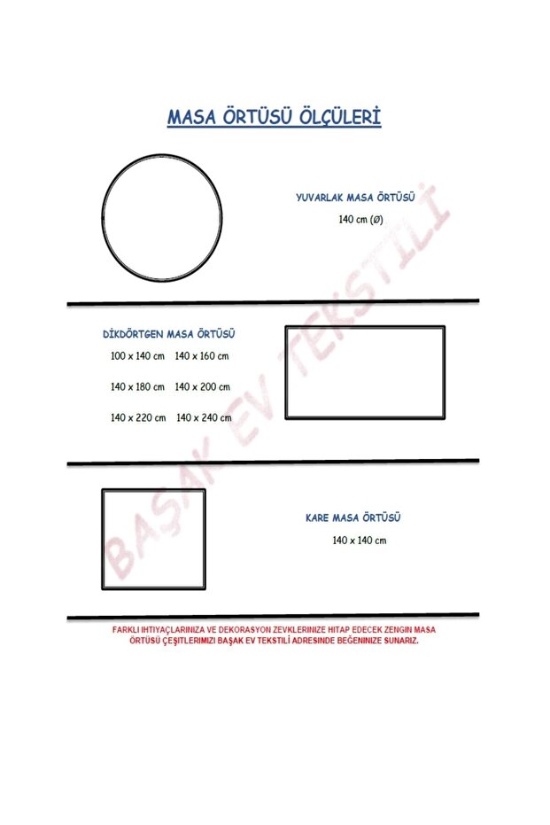 مفرش طاولة قابل للإزالة منقوش بالألياف - 3