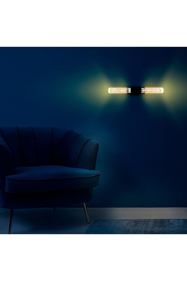 Bubblelight Medium Şık Tasarım Modern Ledli Aplik 51 Cm Siyah Pilli - 7