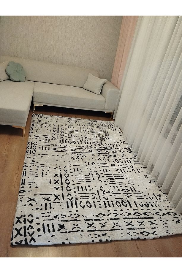 Soft Kadife Kumaştan Lastikli Halı Örtüsü - 2