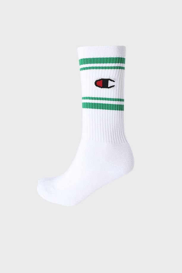 Logolu Pamuklu 3 Pack Çorap Unisex ÇORAP U20081 WHT/WHT/WHT WW001 - 3