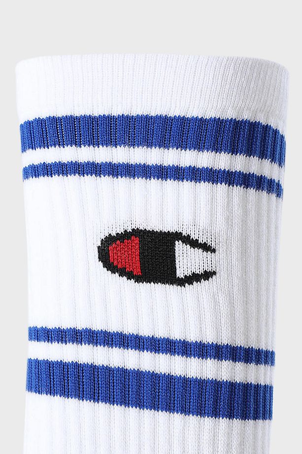 Logolu Pamuklu 3 Pack Çorap Unisex ÇORAP U20081 WHT/WHT/WHT WW001 - 5