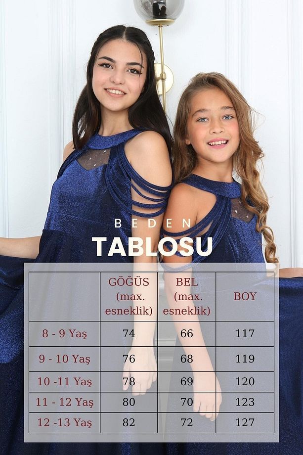 Çocuk Abiye - Gece Elbisesi - Mezuniyet Elbisesi - 9 Yaş - 10 Yaş - 11 Yaş - 12 Yaş - 13 Yaş - 6