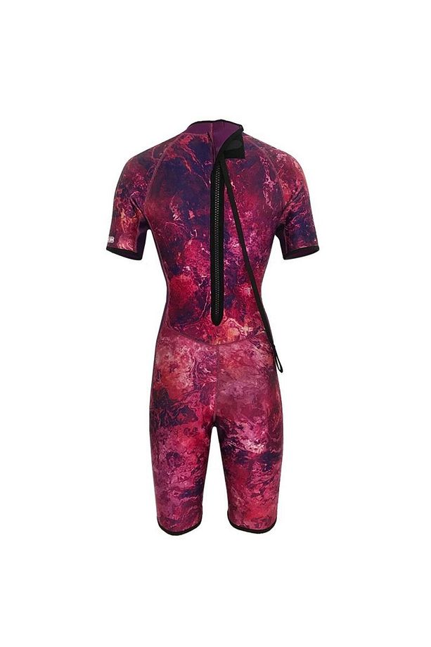 2mm Dreams Purple Kadın Shorty (KISA) Sörf, Scuba Tüplü Dalış Elbisesi Wetsuit - 5