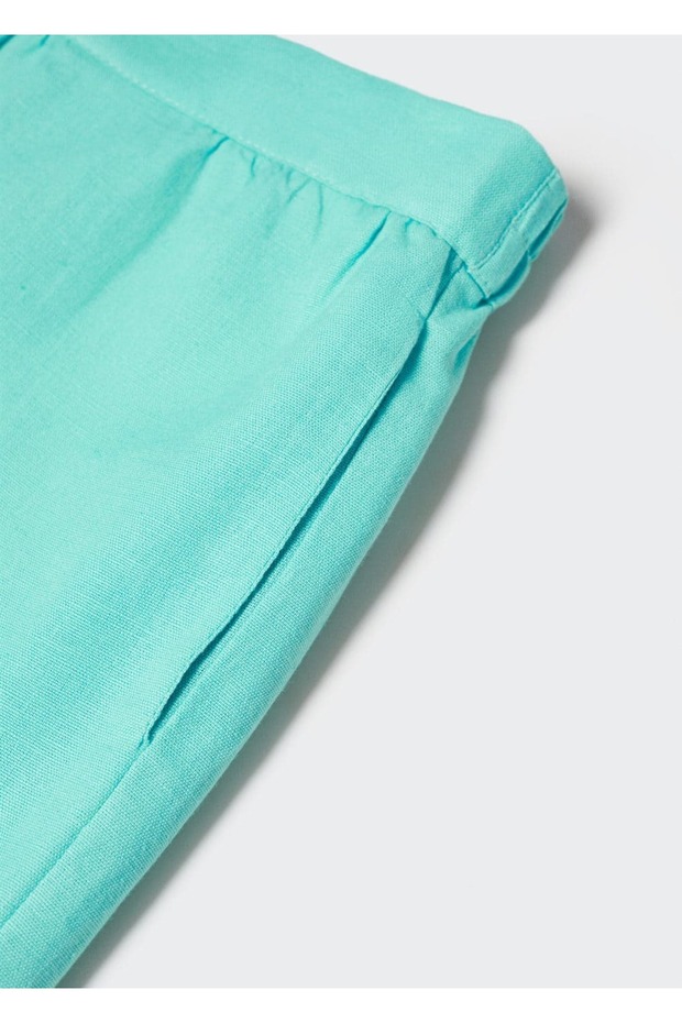 Büzgü detaylı şort - 6