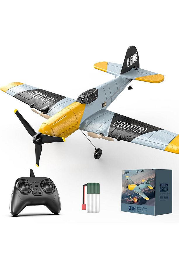 RC Messerschmitt Bf 109 Uçağı, 2,4 GHz, 6 Eksenli Gyro, RTF, Çocuklar ve Yetişkinler İçin - 1