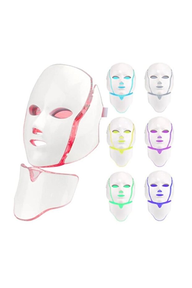 LED TERAPİ MASKESİ BOYUNLUKLU 7 RENK ERGONOMİK - 4
