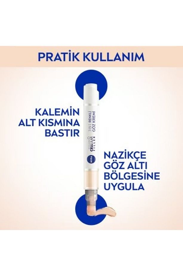 Hyaluron Cellular Filler 3in1 Renkli Açık Ton Göz Bakım Kremi 01 - 2