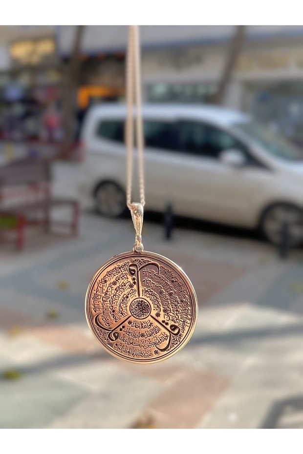 Gümüş Ihlas, Felâk, Nas Süresi Kazıma dualı Kolye - 3