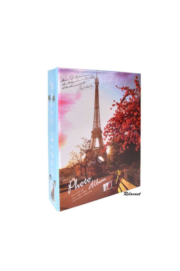 100 Pieces Photo Album 13x18 Photo Book City Pattern Album
