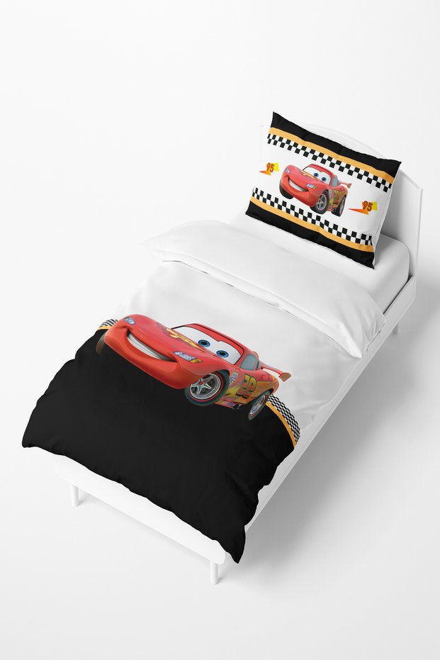 Lightning Cars Patterned Kids and Baby Duvet Cover Set Tlan-267