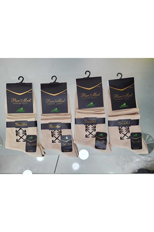 12.li erkek bambu soket corap