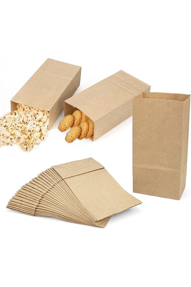 50 Adet Dik Duran Patlamış Mısır Kağıdı Popcorn Kutusu ( Mısır, Cips, Çerez, Aparatif Poşeti ) - 3