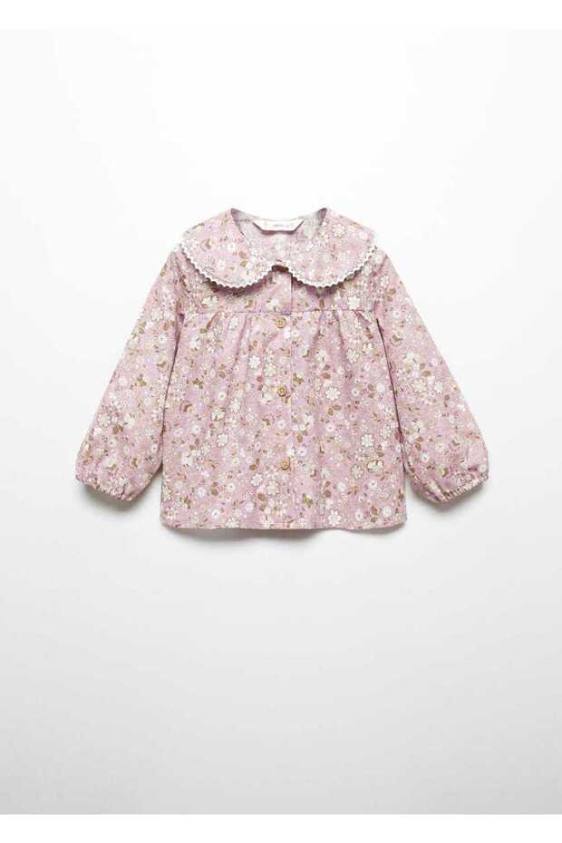 Çiçek desenli bluz - 3