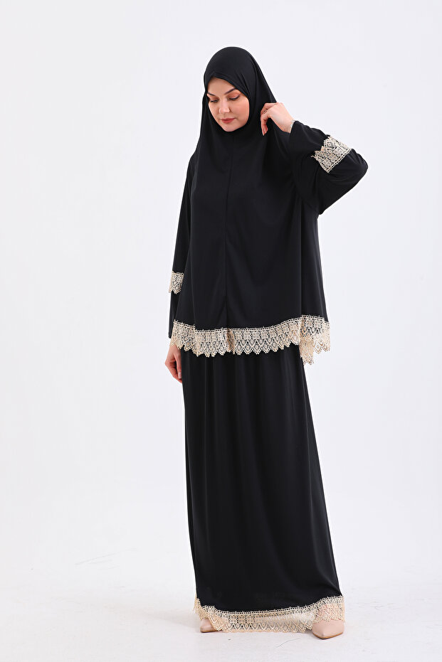 NON-SLIP Prayer Dress WITH TWO PIECES SKIRTS