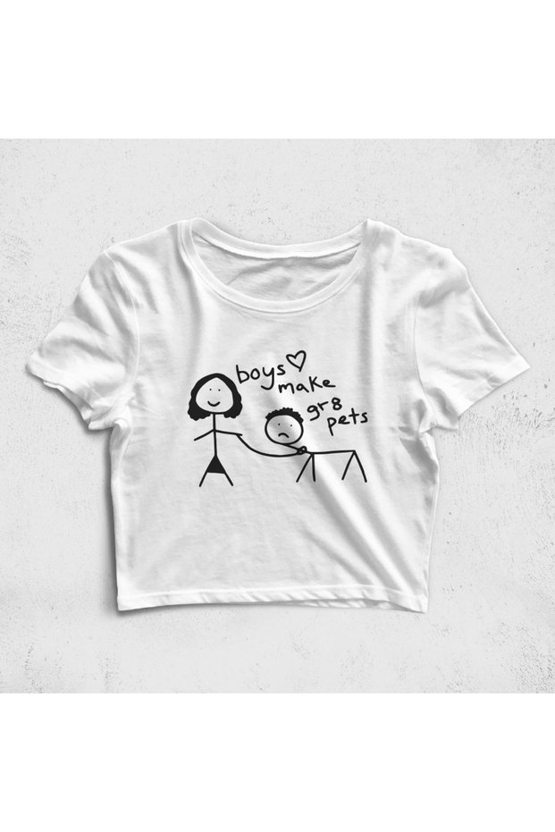 Boys Make Great Pets Croptop T-Shirt