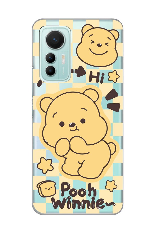 حافظة هاتف شفافة متوافقة مع هاتف Xiaomi Mi 12 Lite بنمط Winnie The Pooh