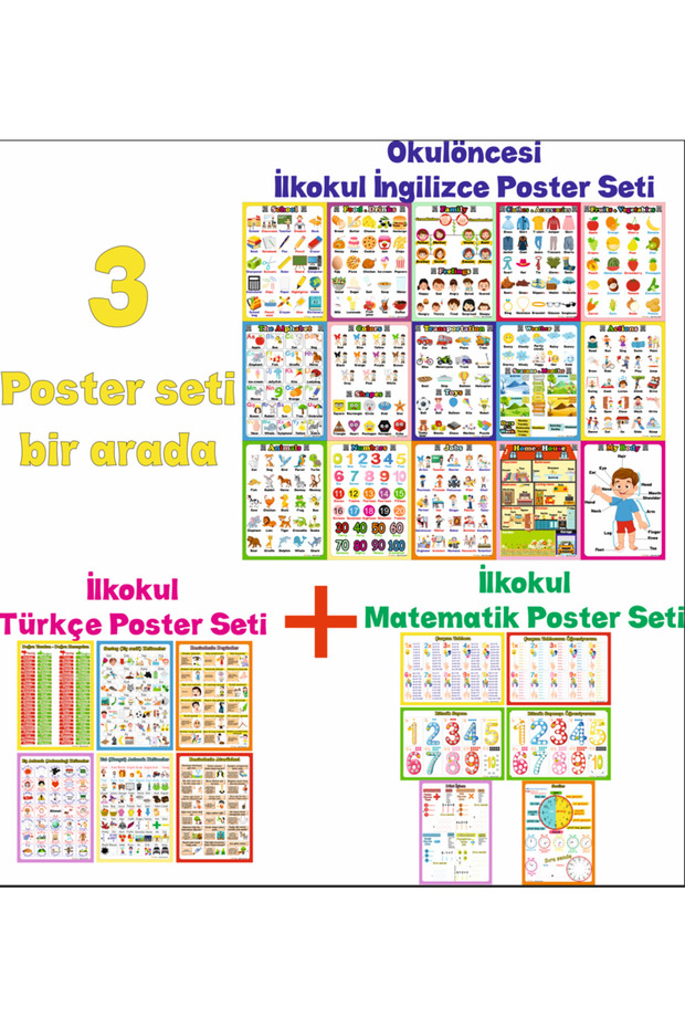 İlkokul İngilizce - Türkçe - Matematik - 1