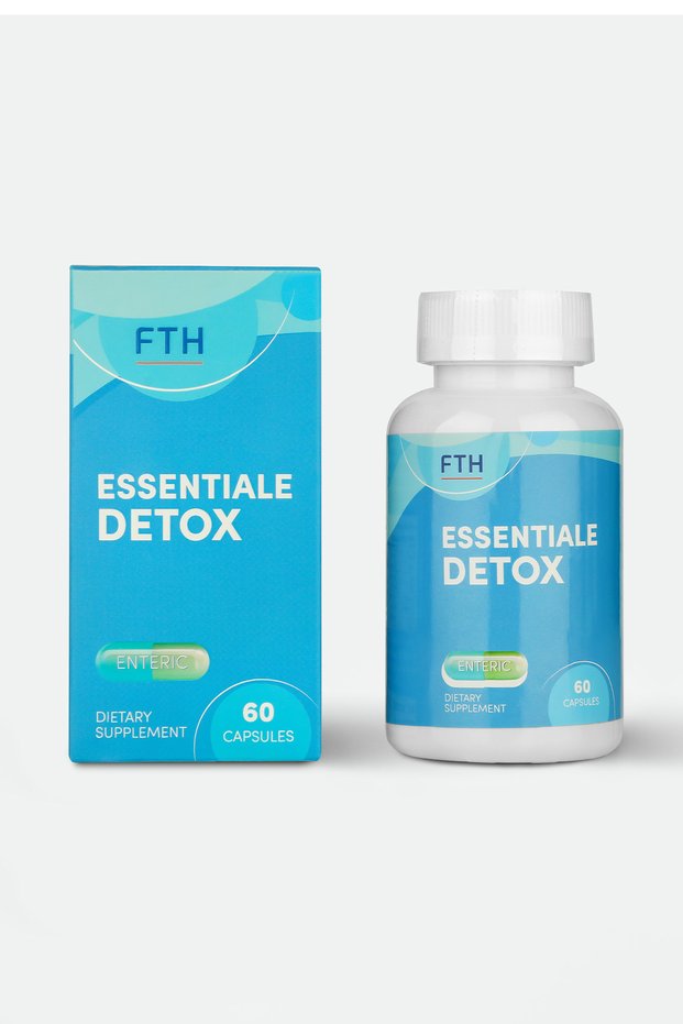 Essentiale Detox 60 Enteric Capsule| Thistle, Lecithin, Betaine, Enginear, Q10, Turmeric