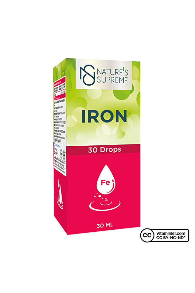 Iron Drops 30 mL - VİŞNE - 1