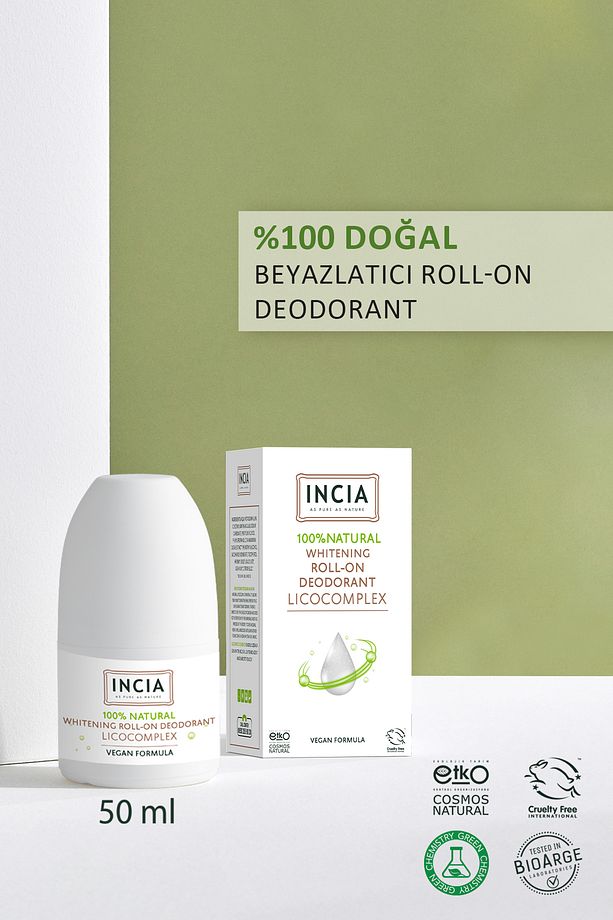 %100 Doğal Roll On Deodorant Beyazlatıcı Ter Kokusu Önleyici Lekesiz 50 ml X2 Adet - 2