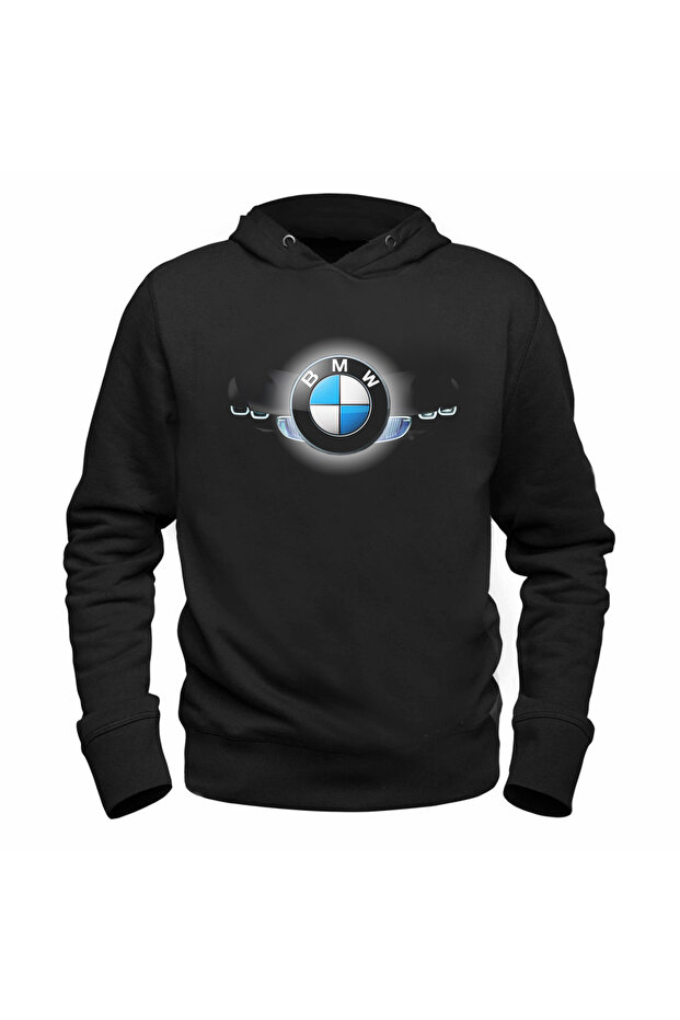 سويت شيرت أسود للأطفال مطبوع رقميًا بتصميم Bmw M