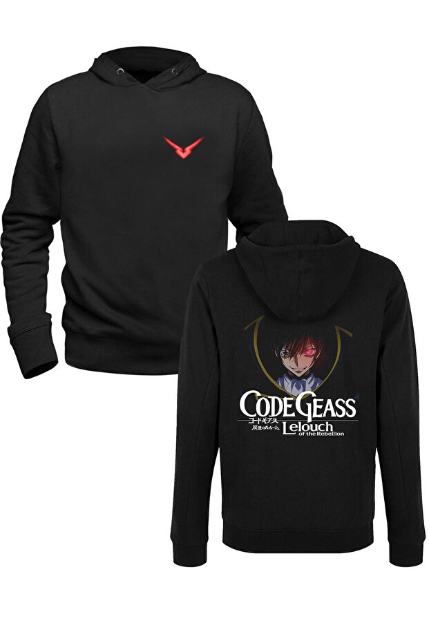 سويت شيرت مطبوع باللون الأسود للأطفال من Code Geass