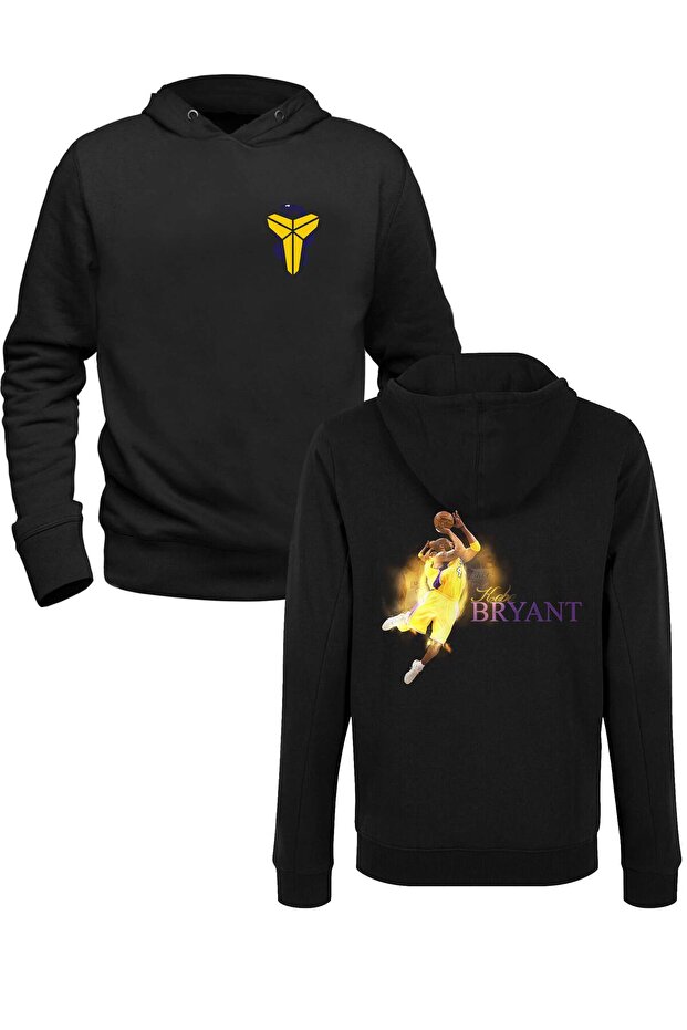 سويت شيرت أسود مطبوع من الأمام والخلف للأطفال من Legendary Mamba