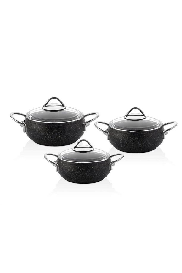 6 Parça Granit Döküm Metal Saplı Güveç Seti, DN20006 - 4