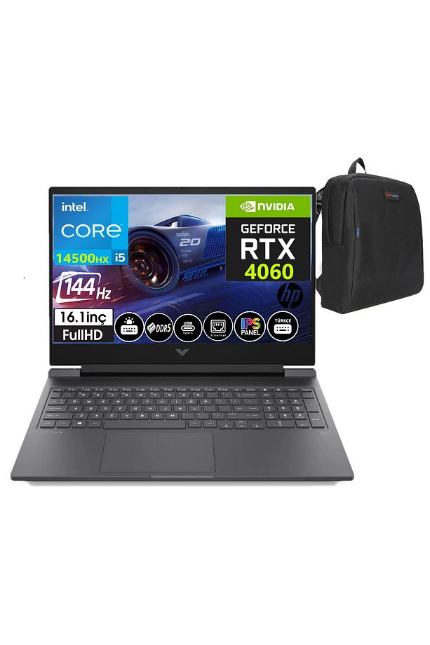 Victus 16-R1056NT I5-14500HX 16GB 2TBSSD 8GB RTX4060 16.1" 144Hz IPS Fhd W11H VCS9J258EA12+ZETTAÇNT - 1