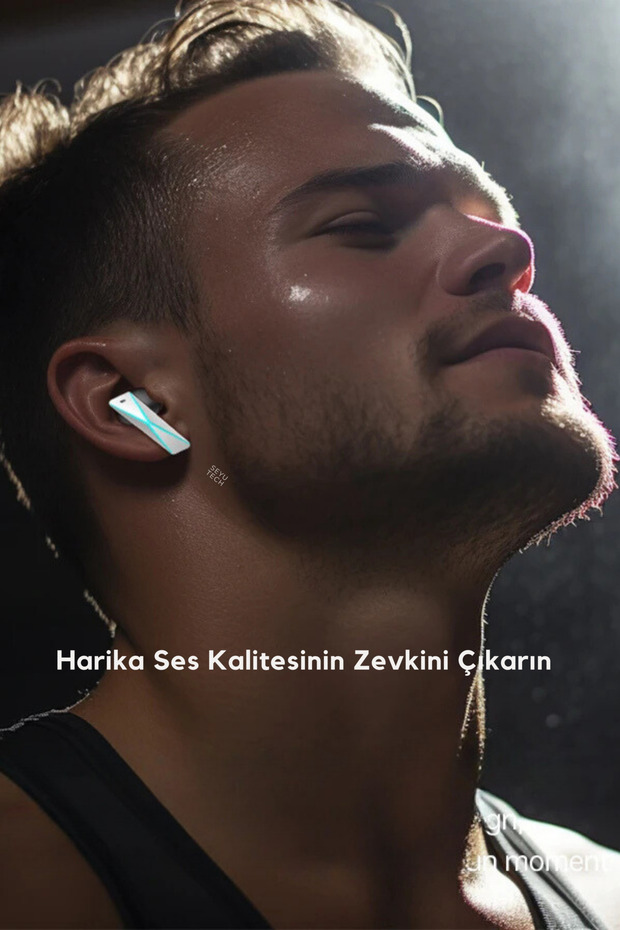 DX-08 Gaming Oyuncu Kulaklığı 3D Sound/ANC Ios Ve Android Tüm Telefonlara Uyumlu Bluetooth Kulaklık - 3