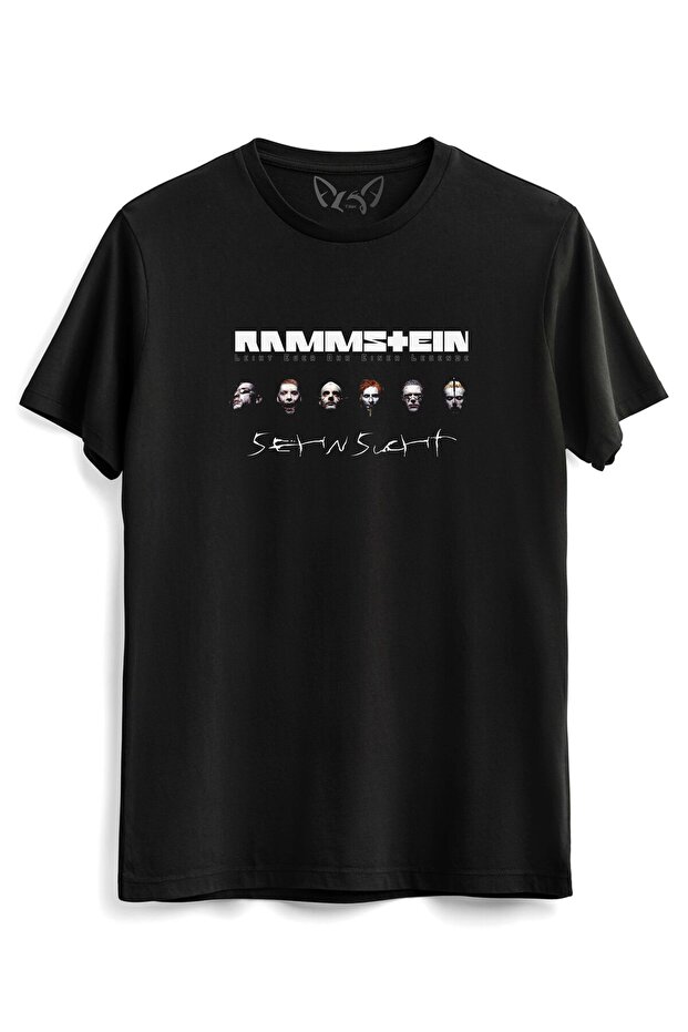 Rammstein Designed Children's Black T-shirt with Picture Print