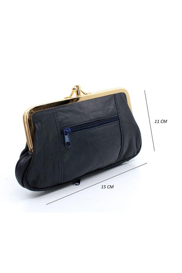 Genuine Leather Women's Wallet with Clip