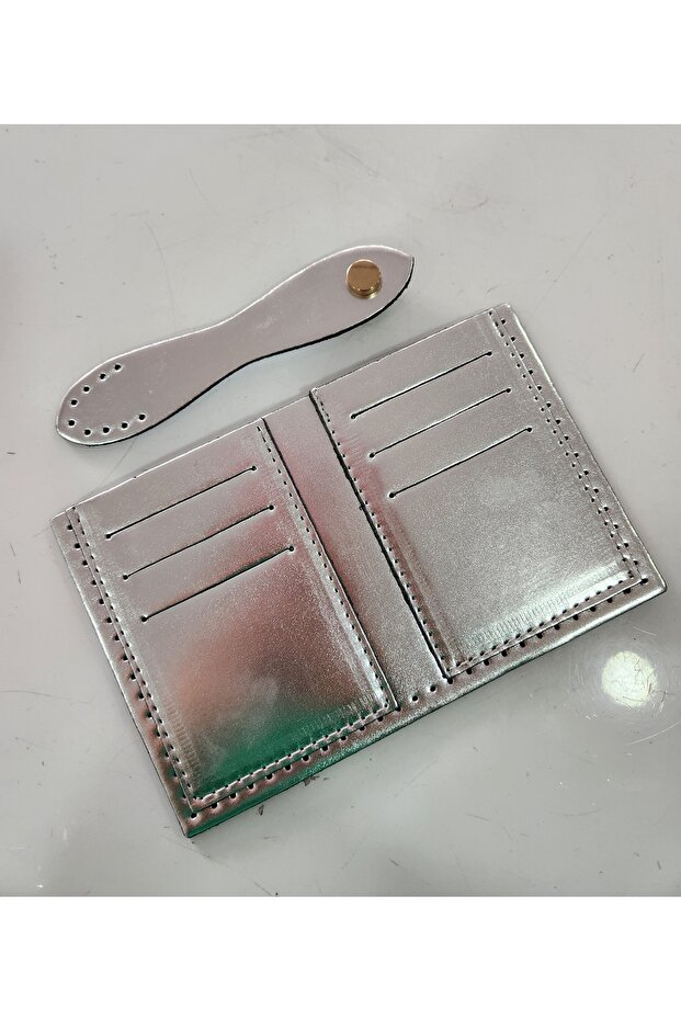 Parla Leather Wallet Set-Grey