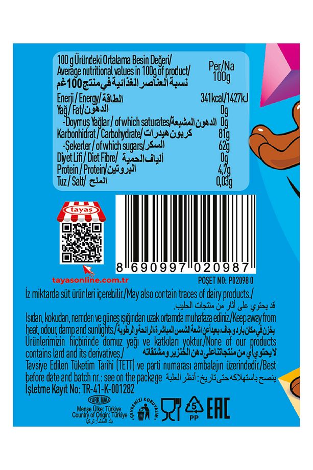 Damla Gummy Sour Bears 80 G Jel Şeker X12 - 5