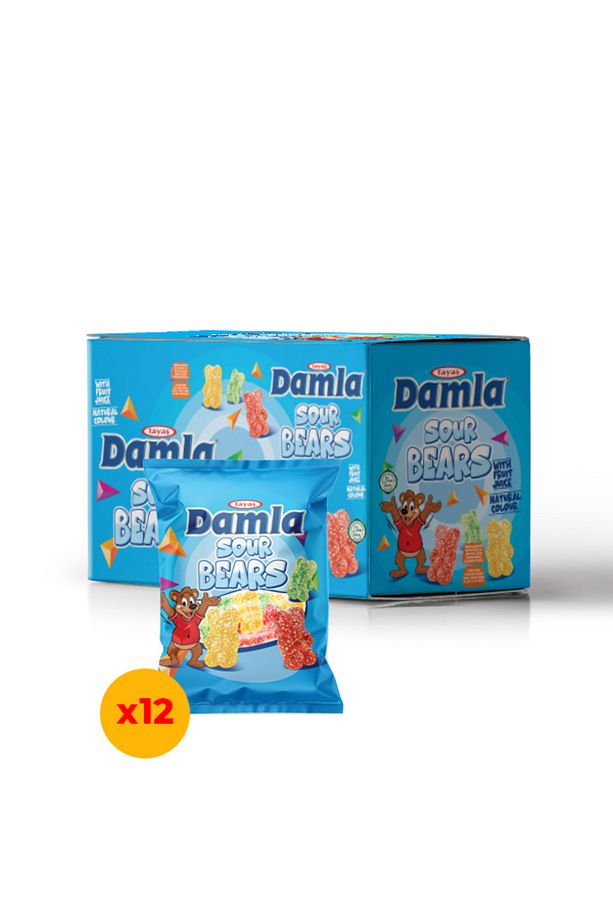 Damla Gummy Sour Bears 80 G Jel Şeker X12 - 1