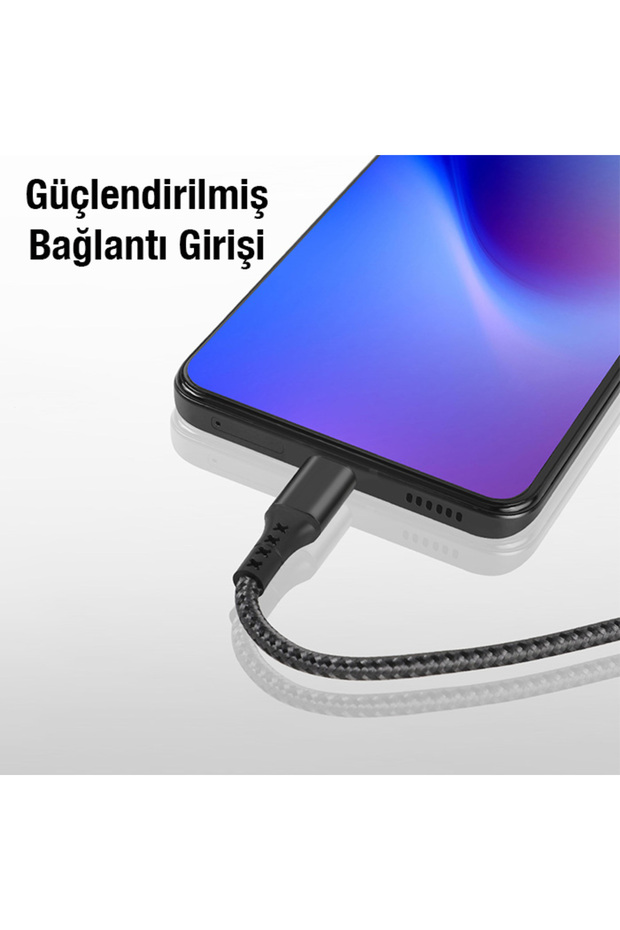 27W Type-C To iPhone Lightning Süper Hızlı Data ve Şarj Kablosu, Akım ve Isı Korumalı Halat 1M - 5
