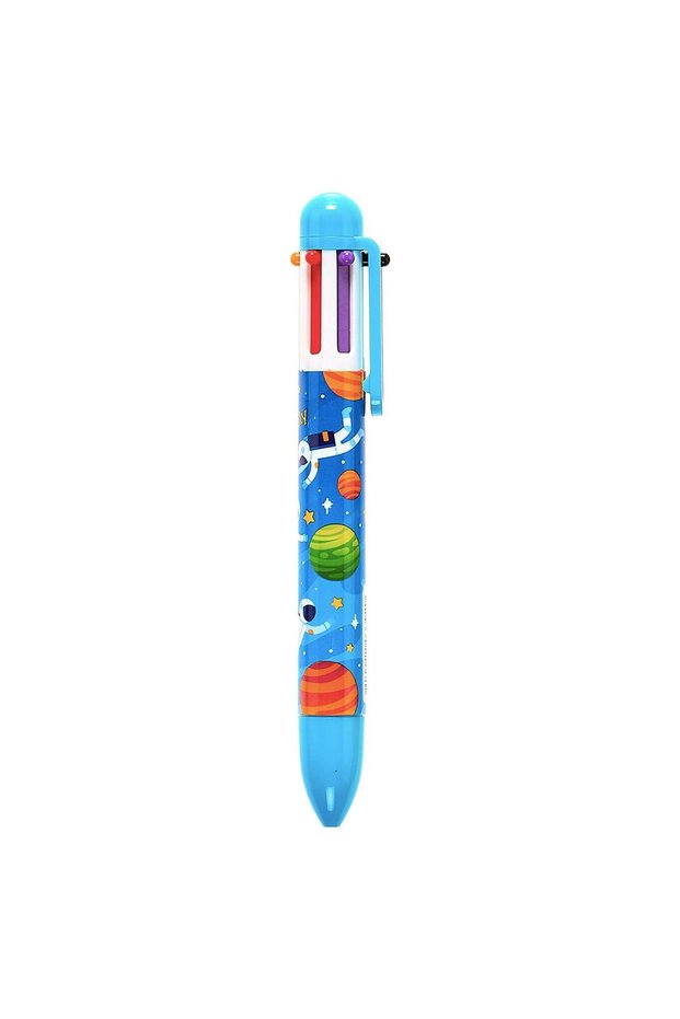 6 Colorful Astronaut Ballpoint Pen - Turquoise