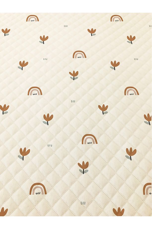 Gökkuşağı Desenli Bebek Ve Çocuk Baskılı Tek Kişilik Pike Takımı 160 X 220 Cm beyaz - 3