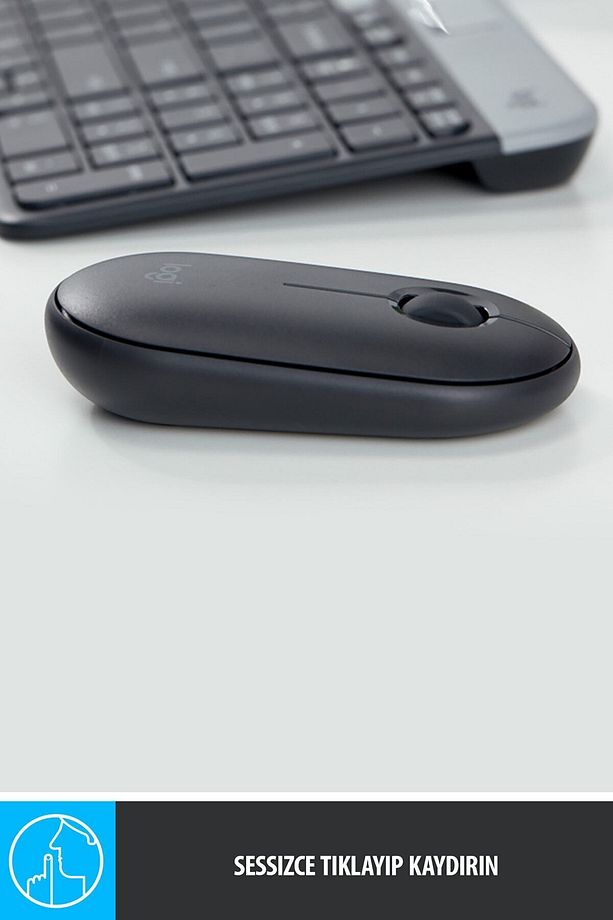 Pebble M350 Kablosuz Bluetooth Mouse Siyah Sessiz - 4