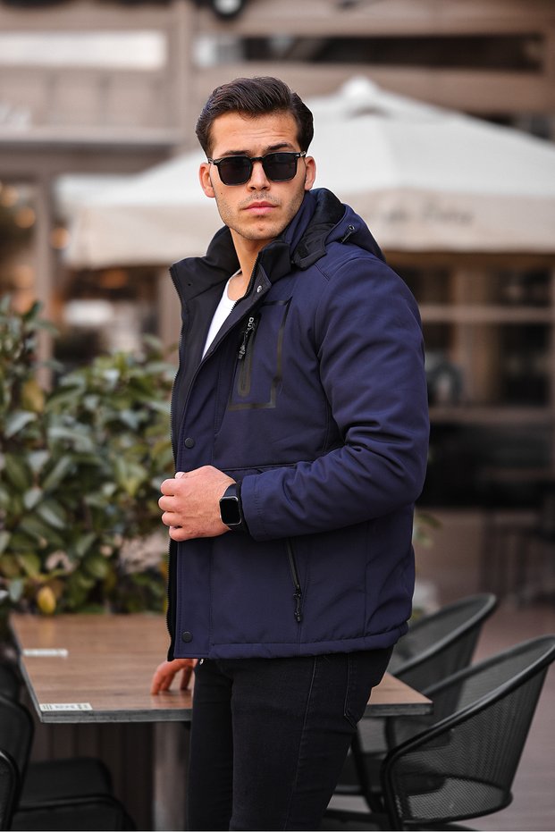 Outdoor Water, Cold and Wind Proof, Fur Fiber Filled Softshell Men's Mountaineer, Camper and Skier Jacket
