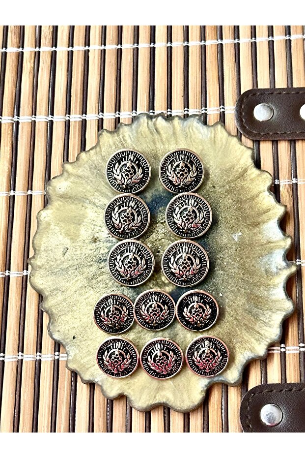 مجموعة أزرار معدنية لسترة السترة - 3