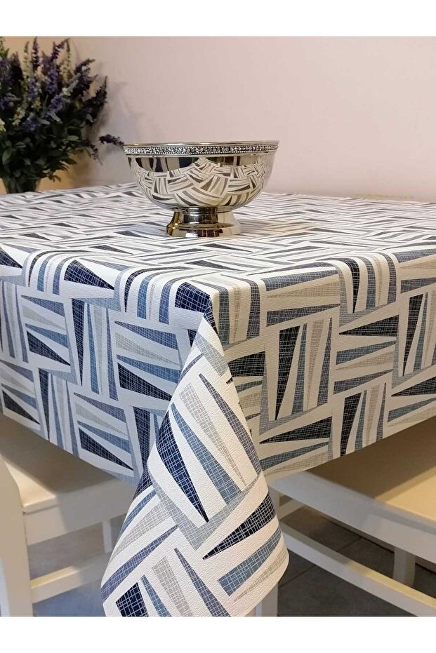 FIBER-REINFORCED PVC OILCLOTH - PATTERNED WIPE-CLEAN TABLECLOTH