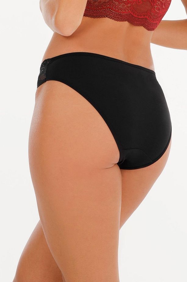 Kadın Dantelli Karışık Renkler Slip Külot 5l I Paket Set Kts3064 - 7